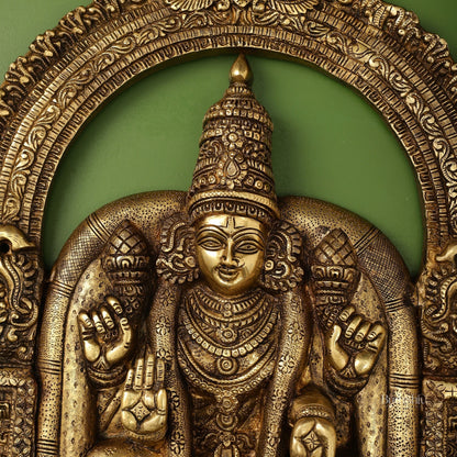 Brass Superfine Goddess Padmavathi Thayar Large Wall Hanging Idol - 26 inch