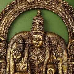 Brass Superfine Goddess Padmavathi Thayar Large Wall Hanging Idol - 26 inch