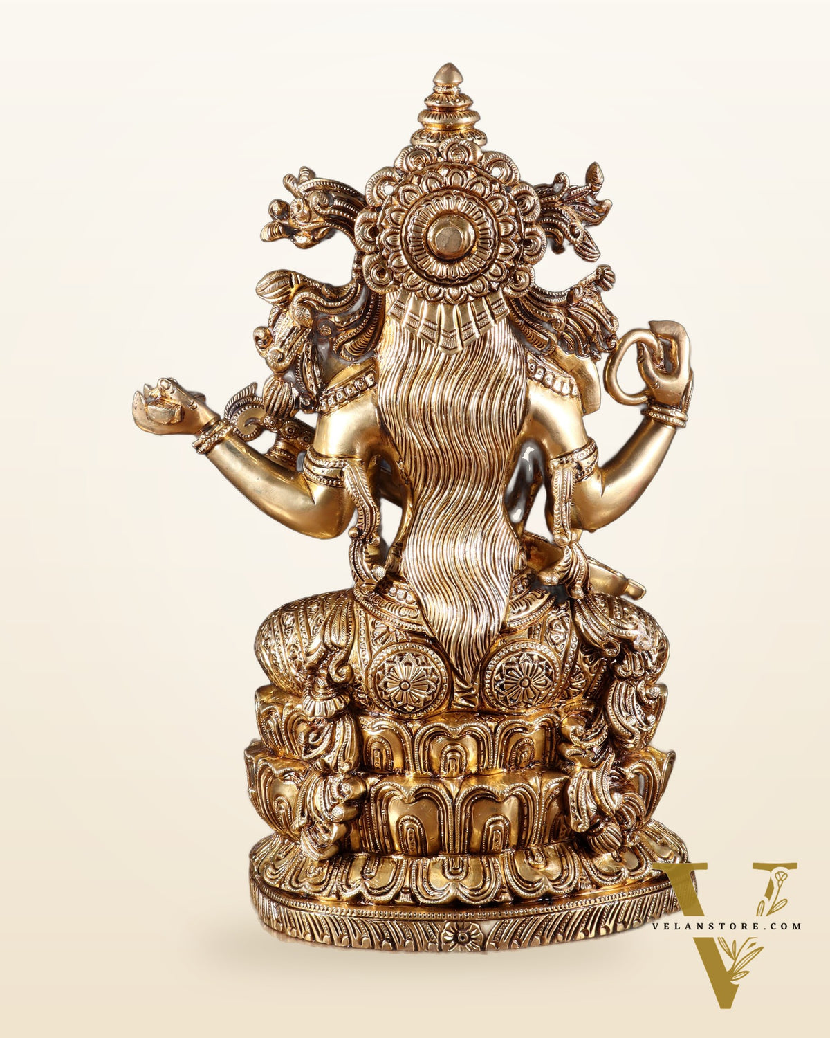 Brass Superfine Goddess Saraswati Statue – 15 Inch