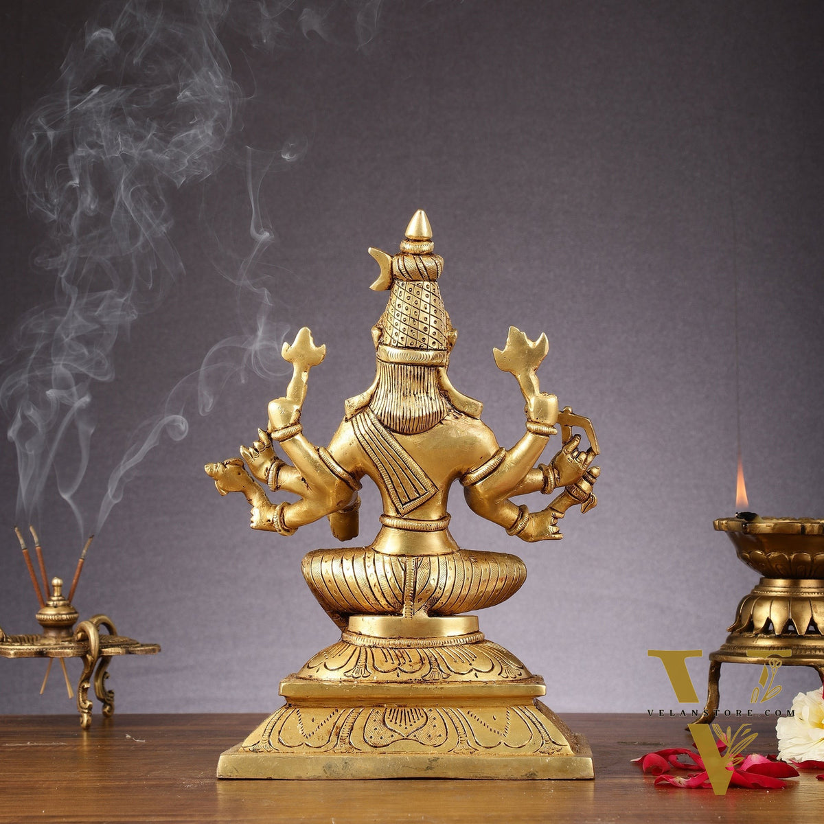 Brass Superfine Goddess Varahi Amman Idol - 11 Inch Statue