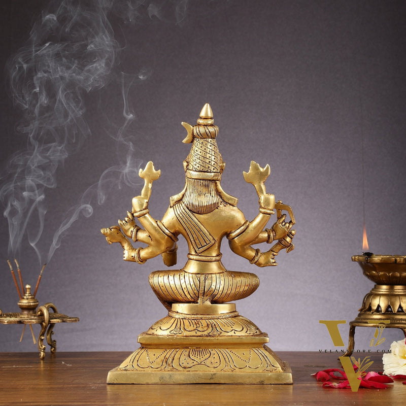 Brass Superfine Goddess Varahi Amman Idol - 11 Inch Statue