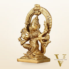Brass Superfine Goddess Varahi Idol - 7 Inch