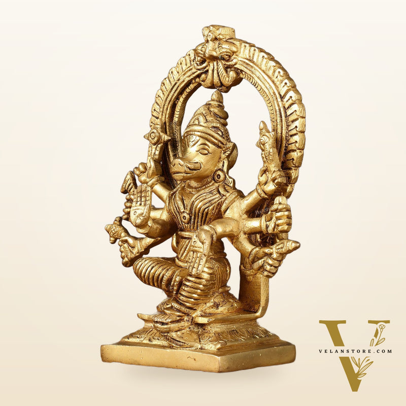 Brass Superfine Goddess Varahi Idol - 7 Inch