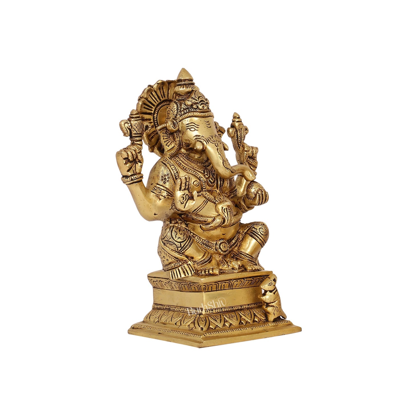 Brass Superfine Handcrafted Ganesha idol 7.5"