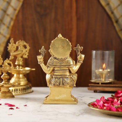 Brass Superfine Handcrafted Ganesha idol 7.5"