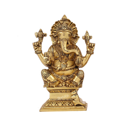 Brass Superfine Handcrafted Ganesha idol 7.5"