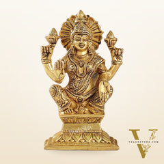 Brass Superfine Handcrafted lakshmi idol 7.5"
