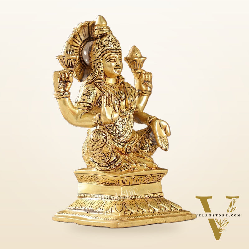 Brass Superfine Handcrafted lakshmi idol 7.5"