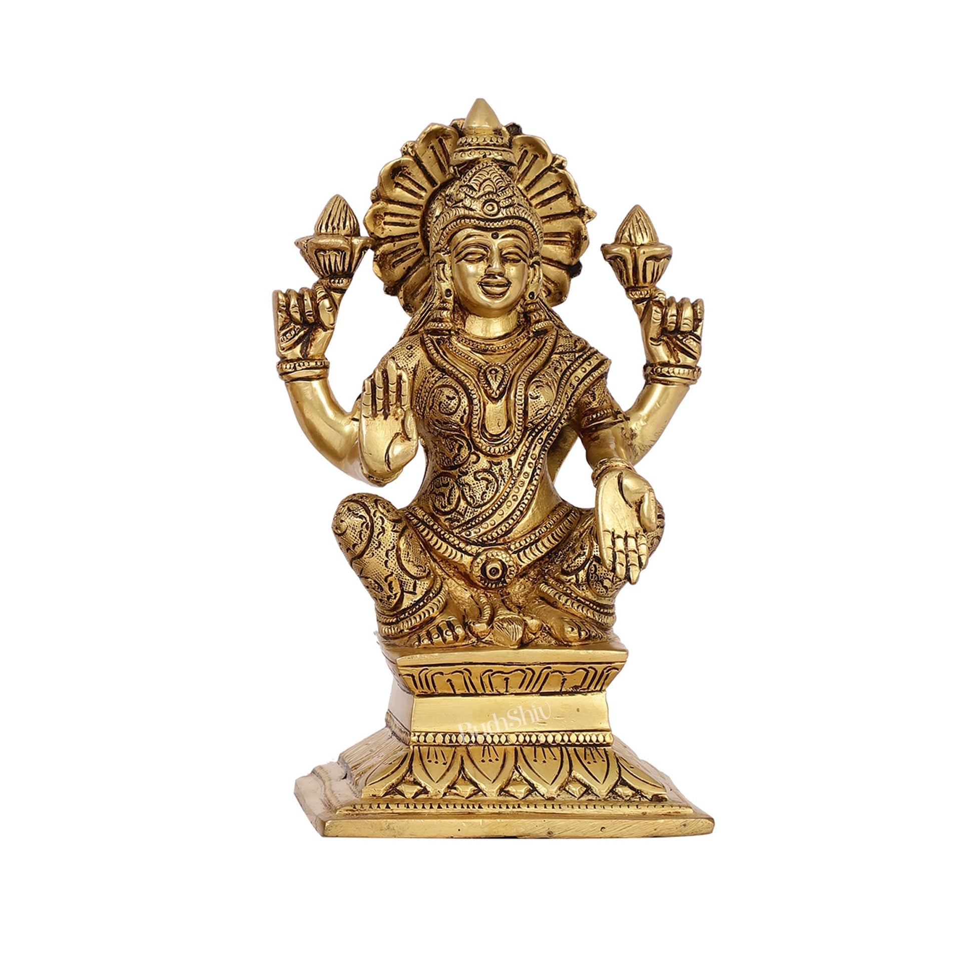 Brass Superfine Handcrafted lakshmi idol 7.5"