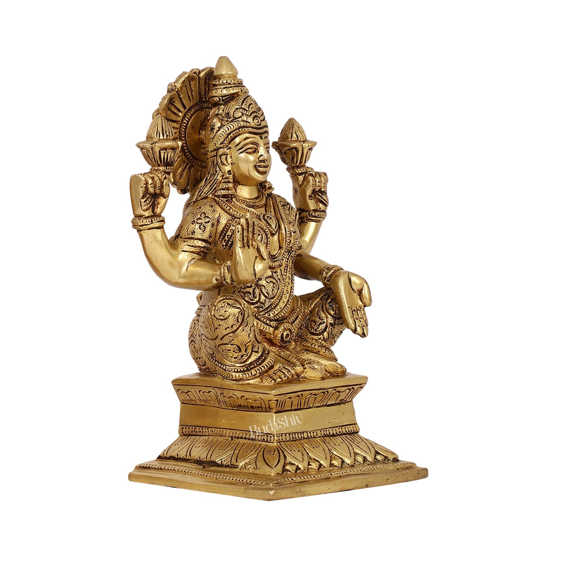 Brass Superfine Handcrafted lakshmi idol 7.5"