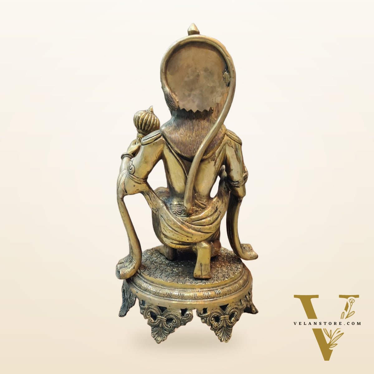 Brass Superfine Hanuman Statue | 20" Height | Blessing Pose