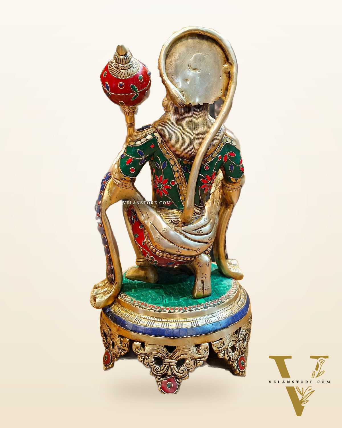 Brass Superfine Hanuman Statue | 20" Height | Blessing Pose