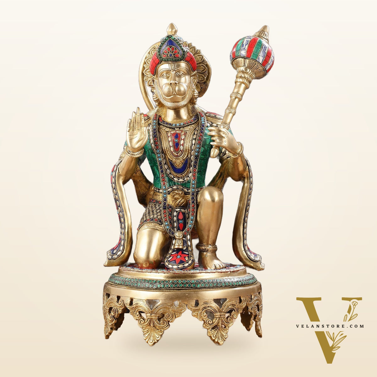 Brass Superfine Hanuman Statue 20"