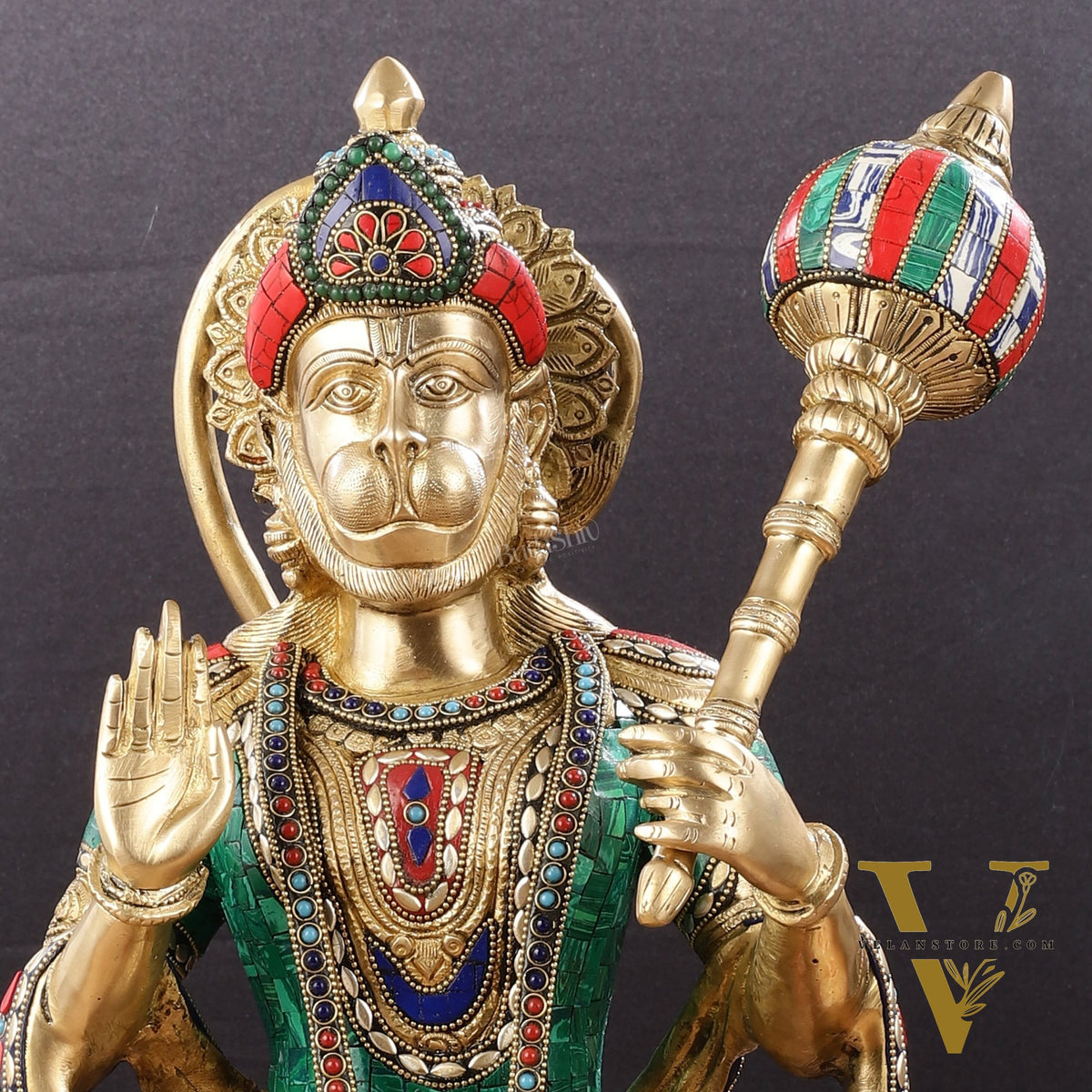 Brass Superfine Hanuman Statue 20"