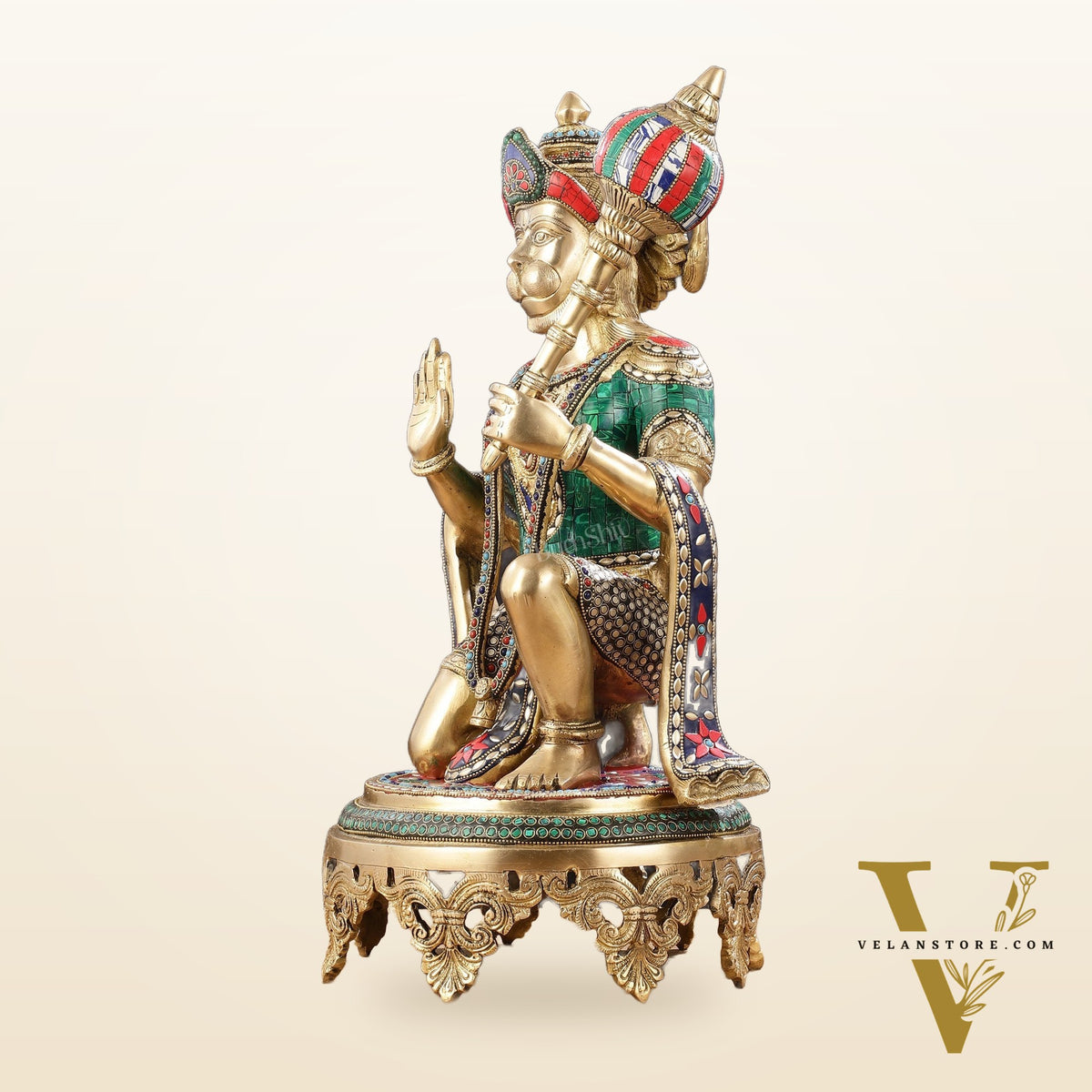 Brass Superfine Hanuman Statue 20"