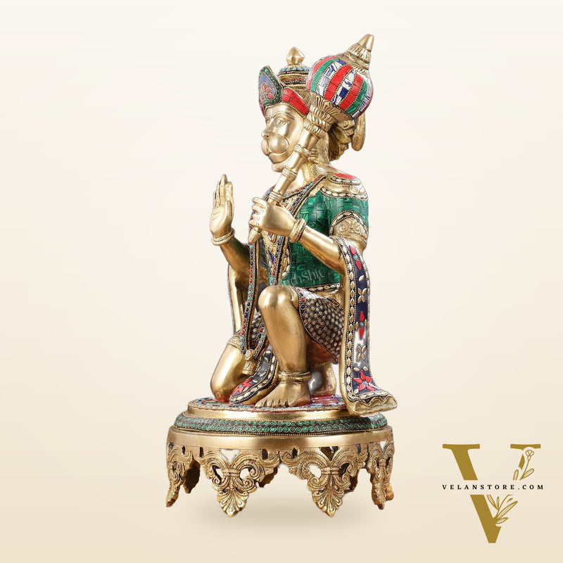 Brass Superfine Hanuman Statue 20"
