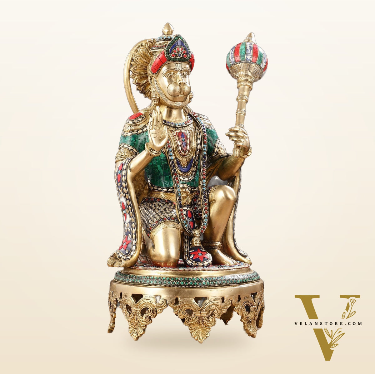 Brass Superfine Hanuman Statue 20"