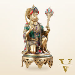Brass Superfine Hanuman Statue 20"
