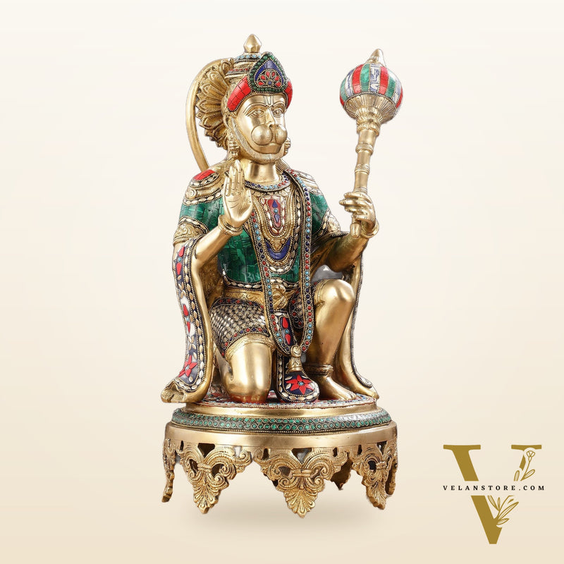Brass Superfine Hanuman Statue 20"