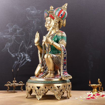 Brass Superfine Hanuman Statue 20"