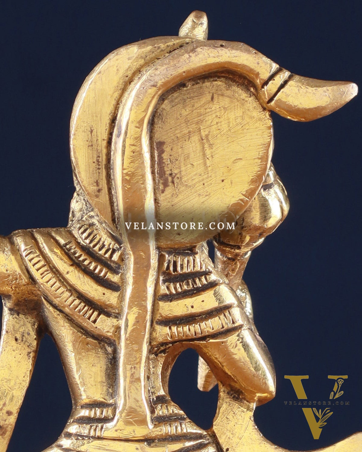 Brass Superfine Hanuman Statue | Sanjeevani Mountain | 5.5" Height