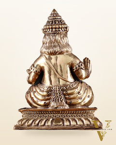 Brass Superfine Intricate Lord Kubera Idol 5"