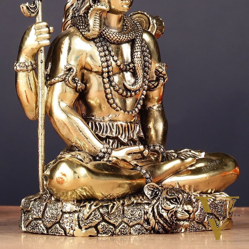 Brass Superfine Intricate Lord Shiva Statue – 6 inch