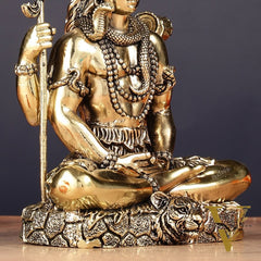 Brass Superfine Intricate Lord Shiva Statue – 7 Inch