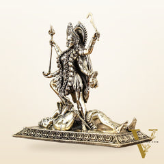 Brass Superfine Intricate Mahakali Idol | 6.5"