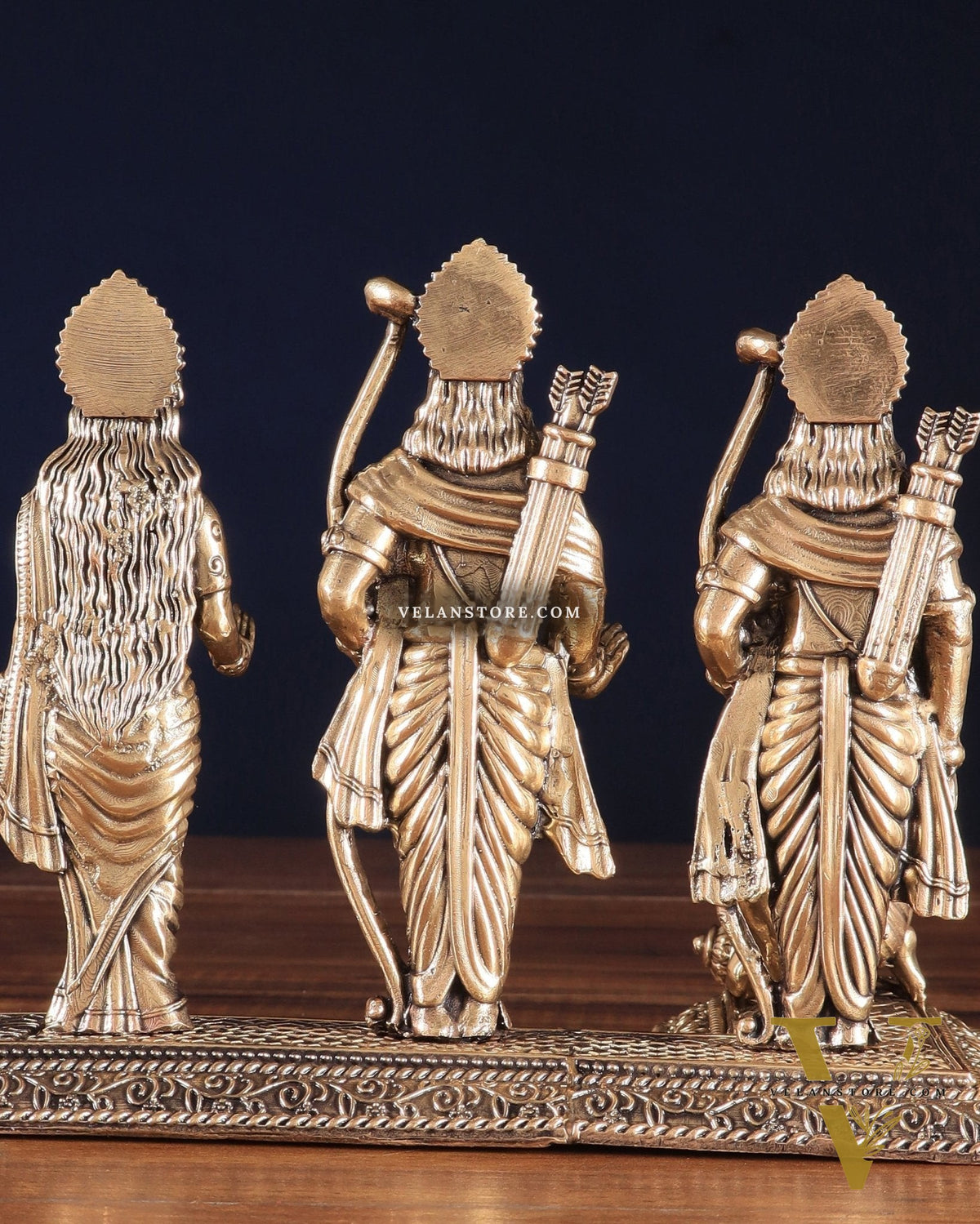Brass Superfine Intricate Ram Darbar Idol – 6" x 7.5" x 5" | Handcrafted by Silver Artisans