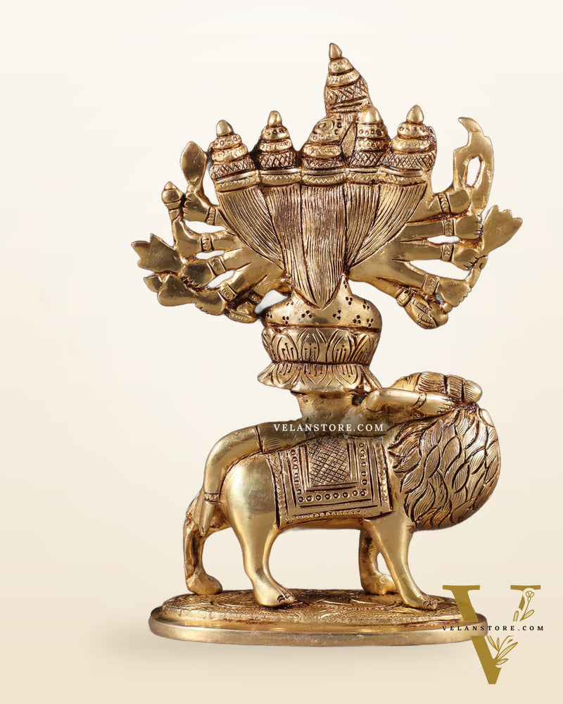 Brass Superfine Kamakhya Devi Idol 8.5"