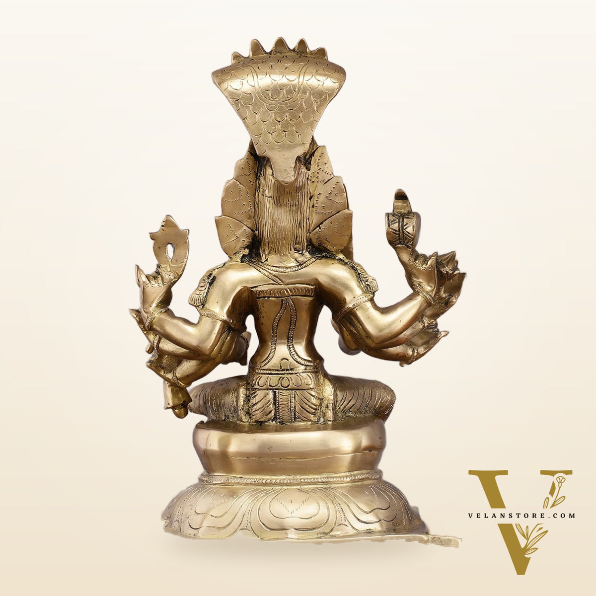 Brass Superfine Karmari Mariamman Statue with Prabhavali - 18" Height