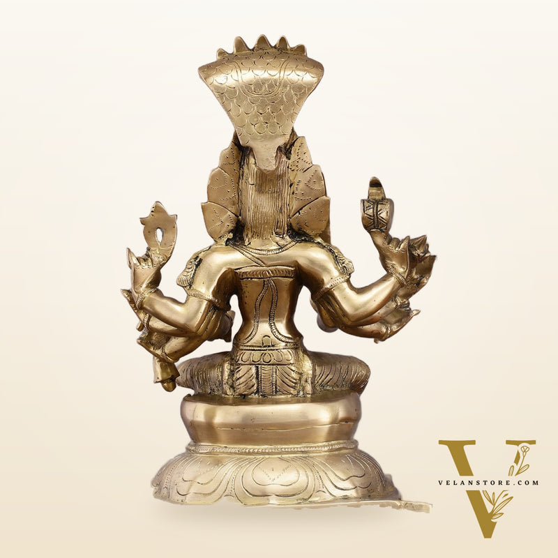 Brass Superfine Karmari Mariamman Statue with Prabhavali - 18" Height