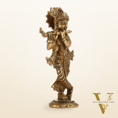 Brass Superfine Krishna Murti | Height 6.5 inch