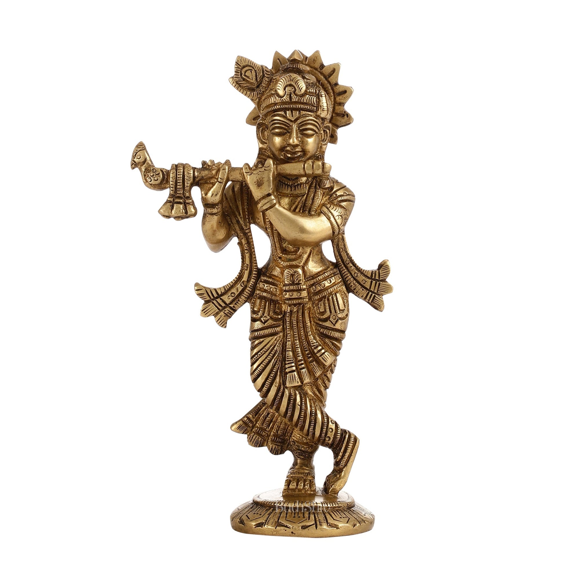 Brass Superfine Krishna Murti | Height 6.5 inch