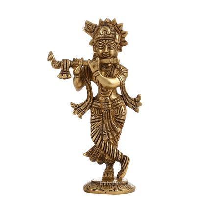 Brass Superfine Krishna Murti | Height 6.5 inch