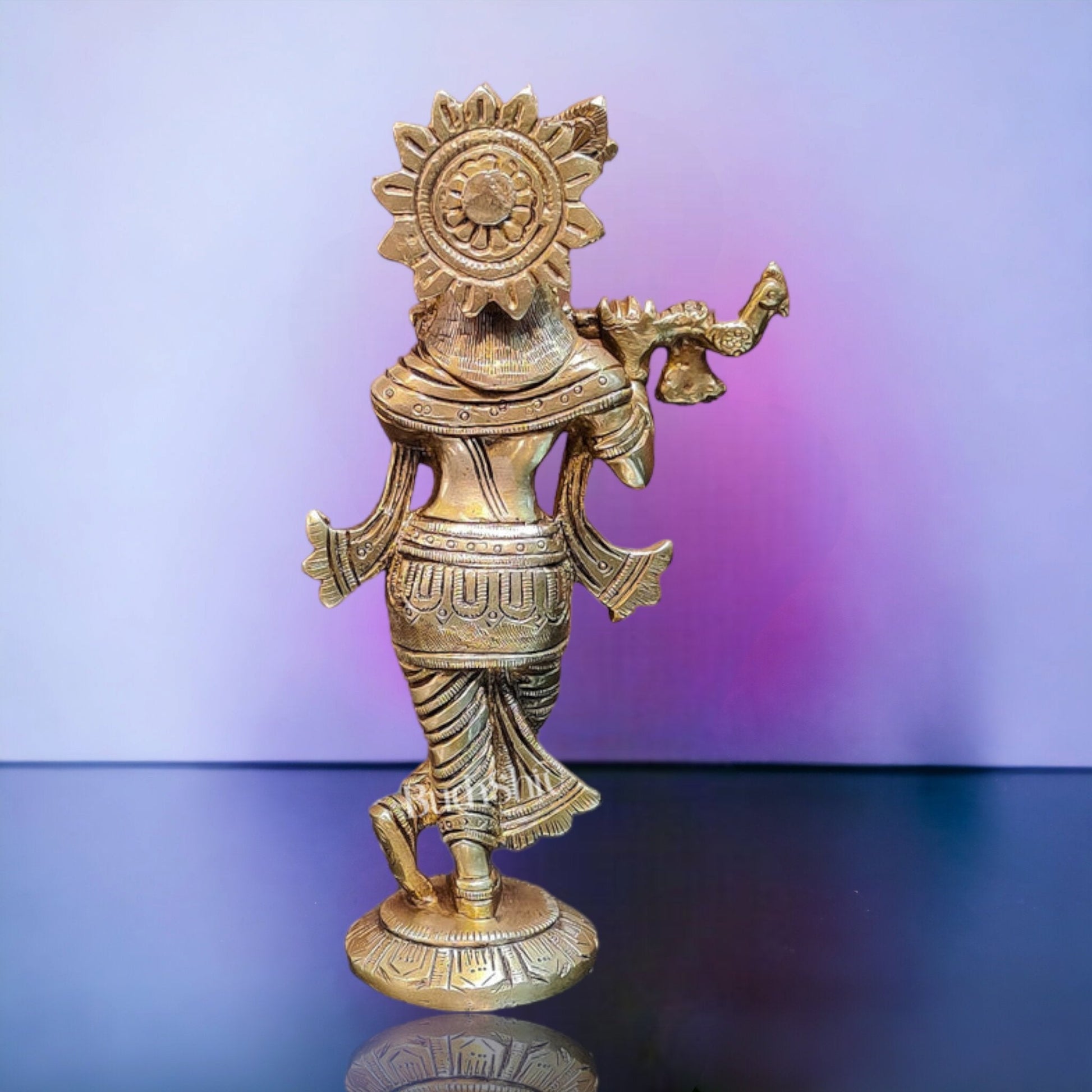 Brass Superfine Krishna Murti | Height 6.75 inches | Divine Artwork