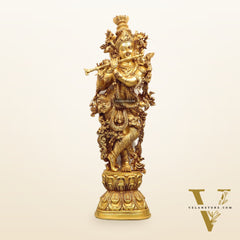 Brass Superfine Krishna Statue 28 inch