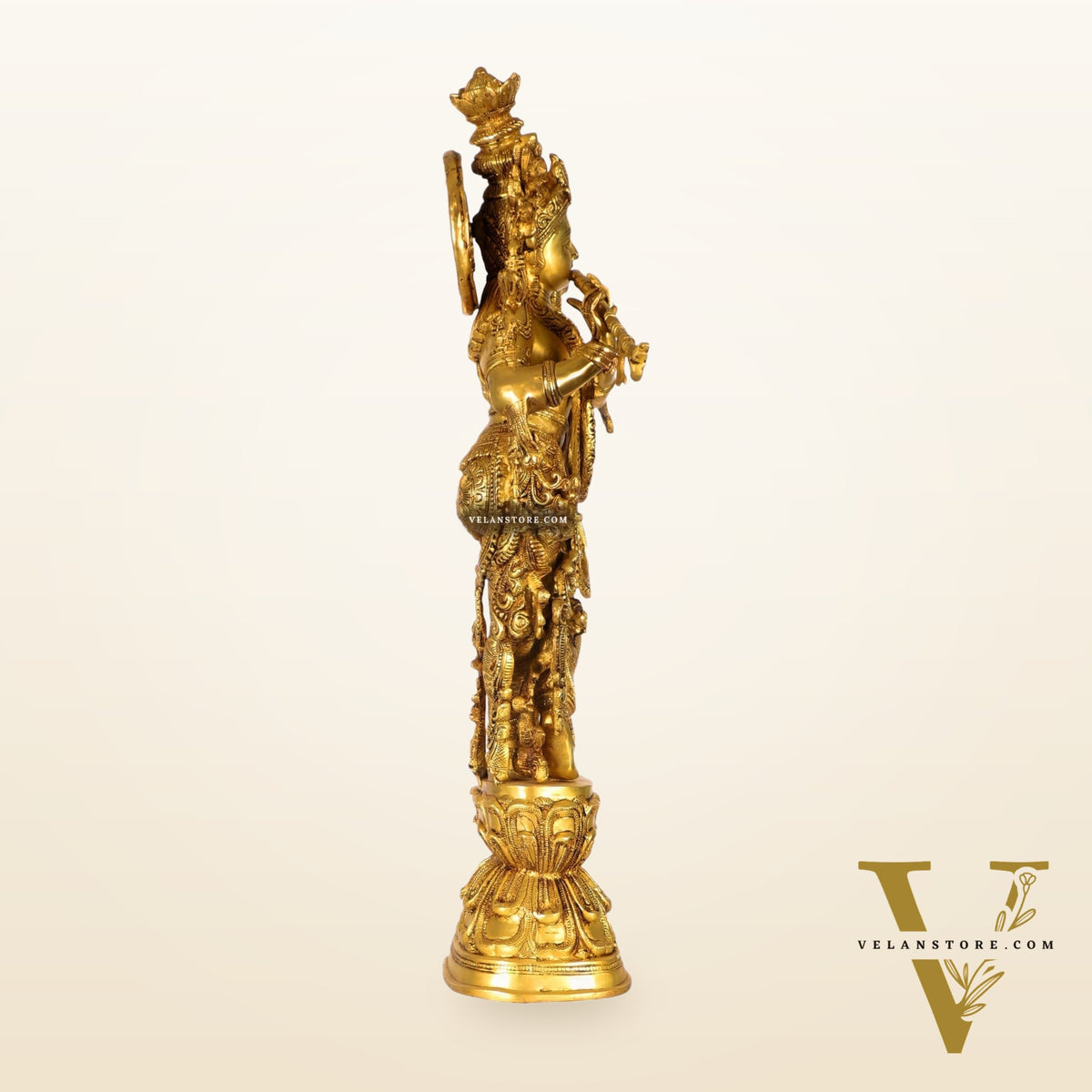 Brass Superfine Krishna Statue 28 inch