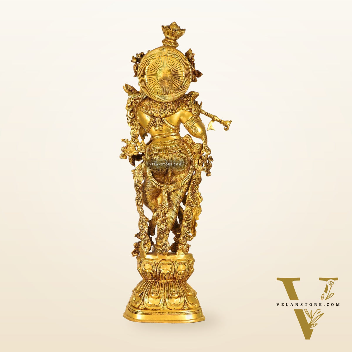 Brass Superfine Krishna Statue 28 inch