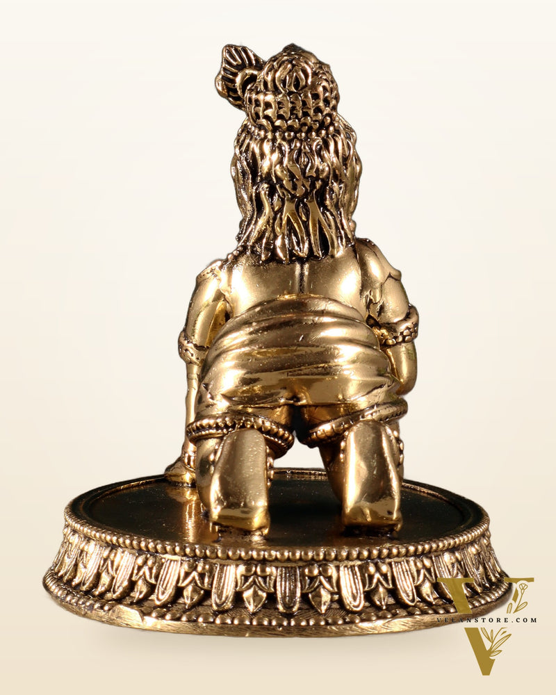 Brass Superfine Laddoo Gopal Idol 3 inch with base