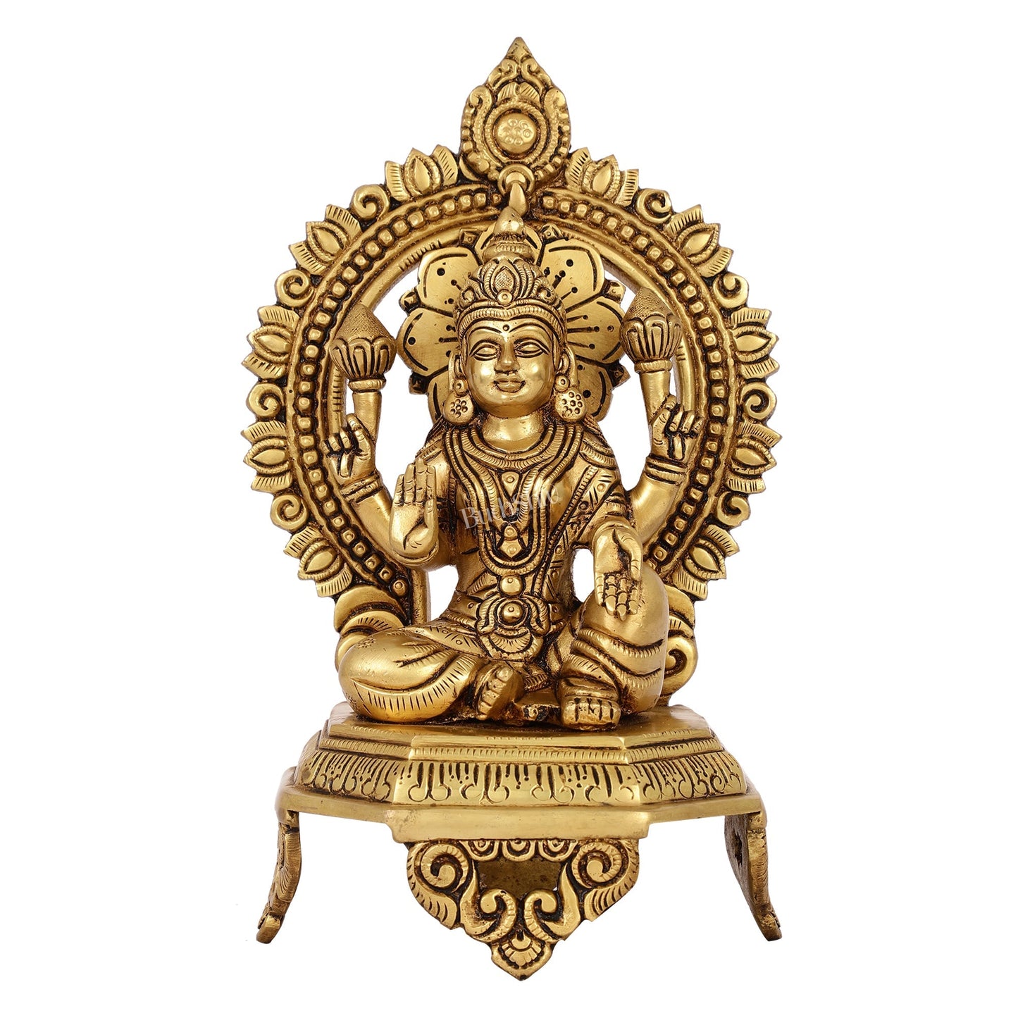 Brass Superfine Lakshmi idol 10.5 "