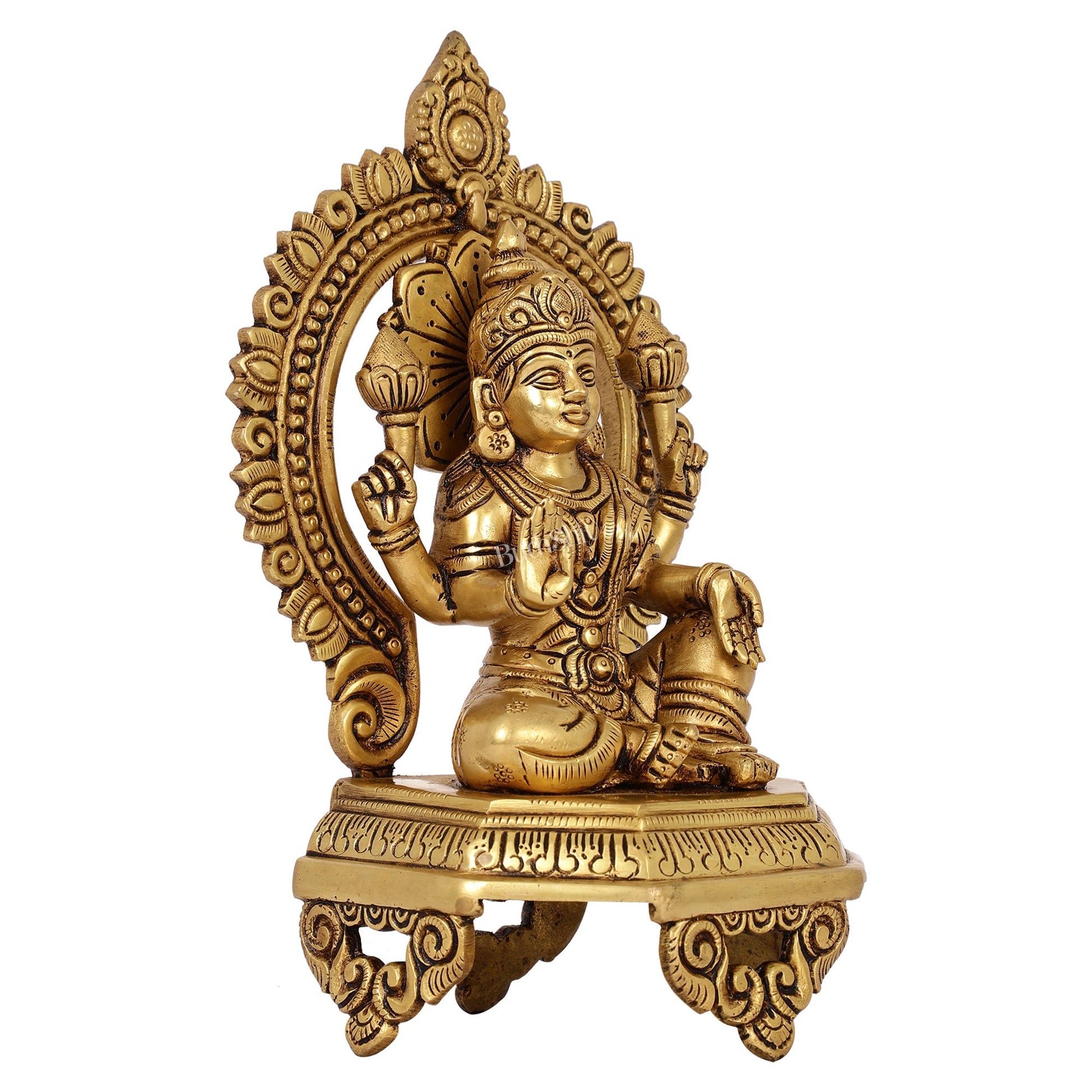 Brass Superfine Lakshmi idol 10.5 "