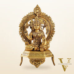 Brass Superfine Lakshmi idol 10.5 "