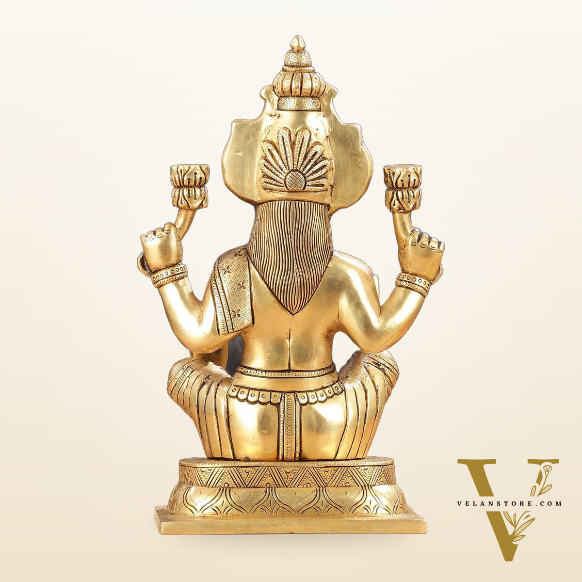 Brass Superfine Lakshmi Idol - 11.5 Inch Statue