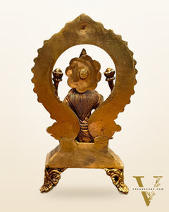 Brass SuperFine Lakshmi idol 9.5"