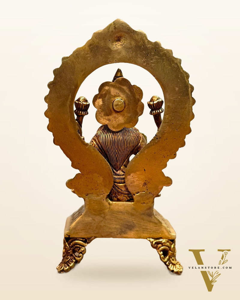 Brass SuperFine Lakshmi idol 9.5"
