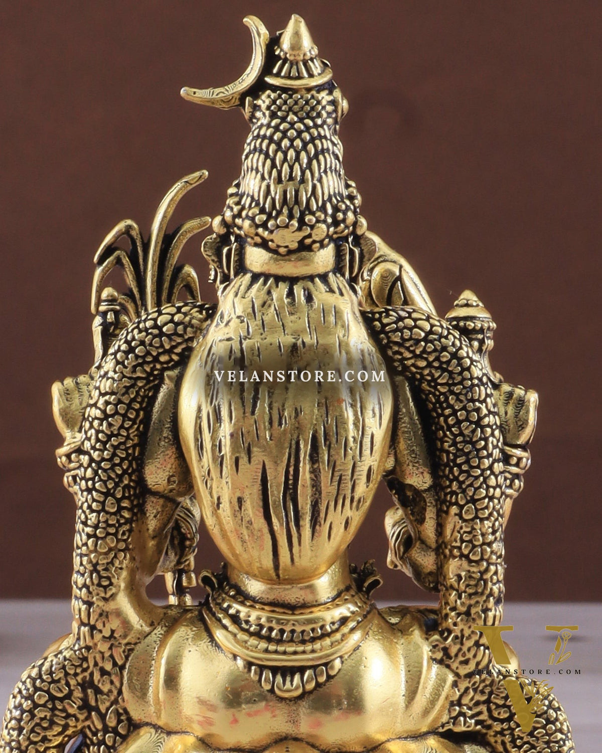 Brass Superfine Lalitadevi Rajarajeshwari Idol - 4 in Height golden tone