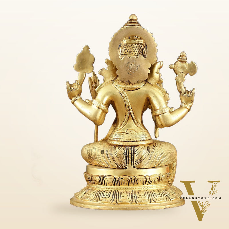 Brass Superfine Lalitadevi Rajarajeshwari tripura sundari idol 10.5"