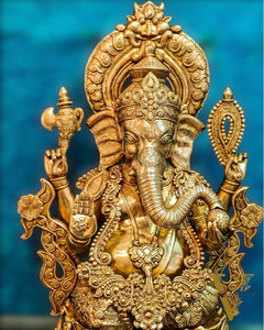 Brass Superfine Large Ganesha Statue 29 inch